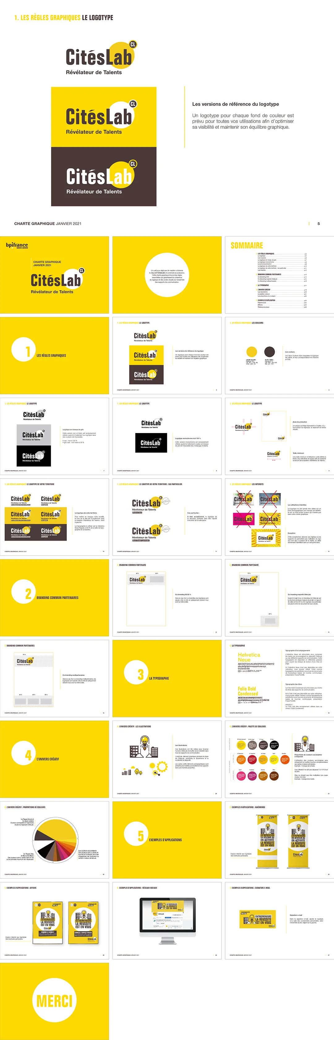 法国CitésLab国家投资银行城市创新实验室项目视觉手册