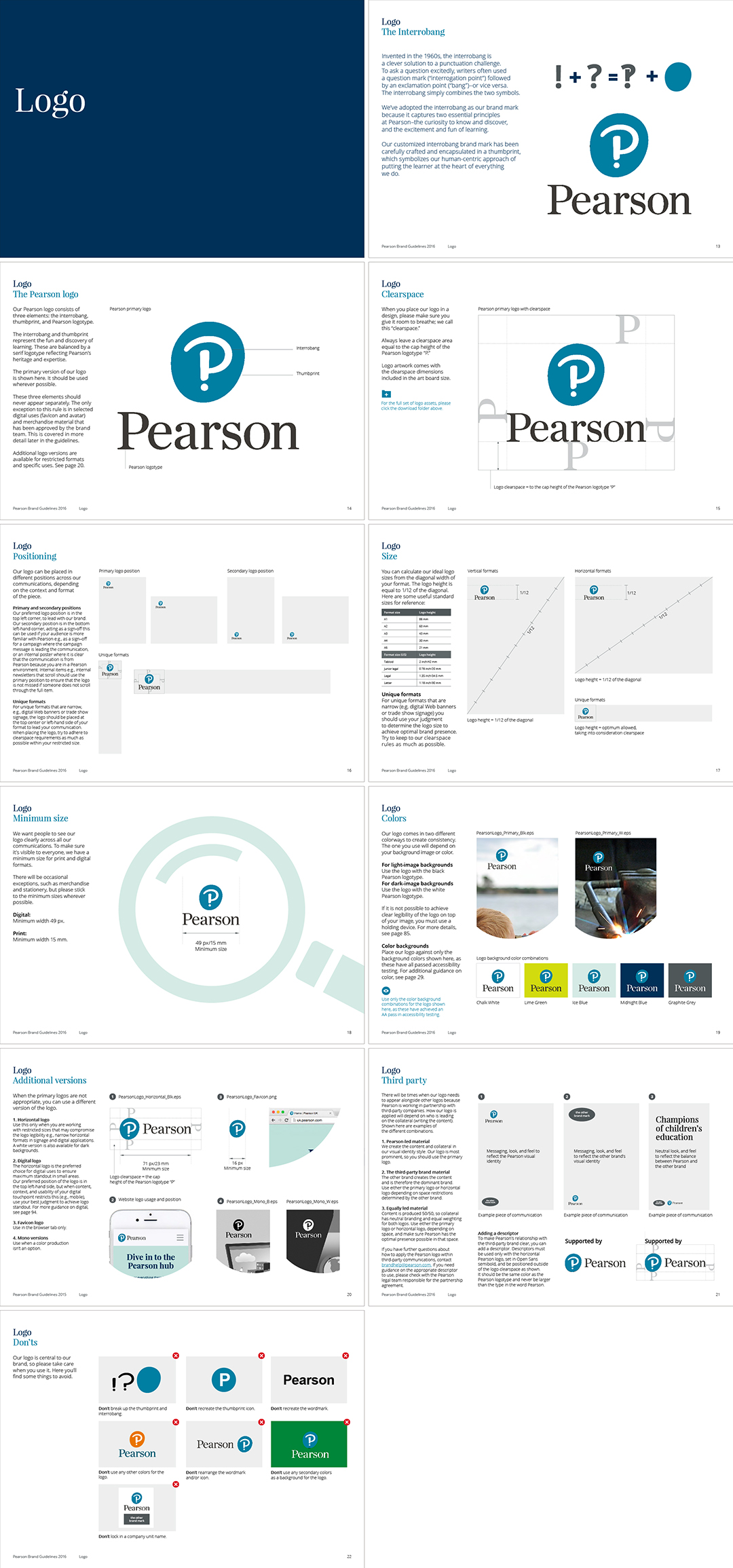 英国Pearson培生教育集团logo规范