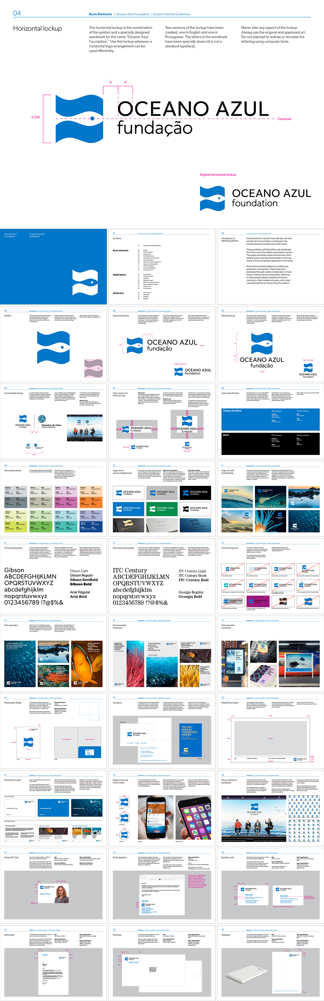葡萄牙Oceano Azul Foundation海洋蓝色基金会VI手册