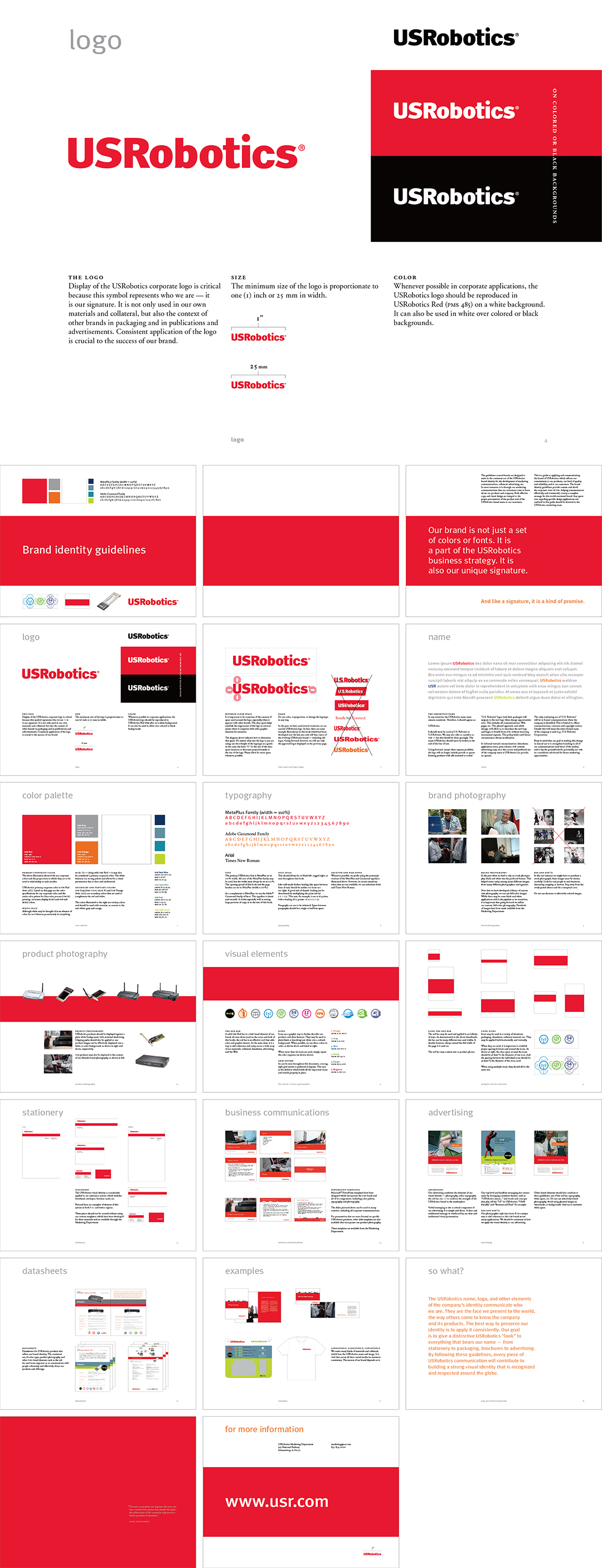 美国US Robotics网络设备品牌视觉手册