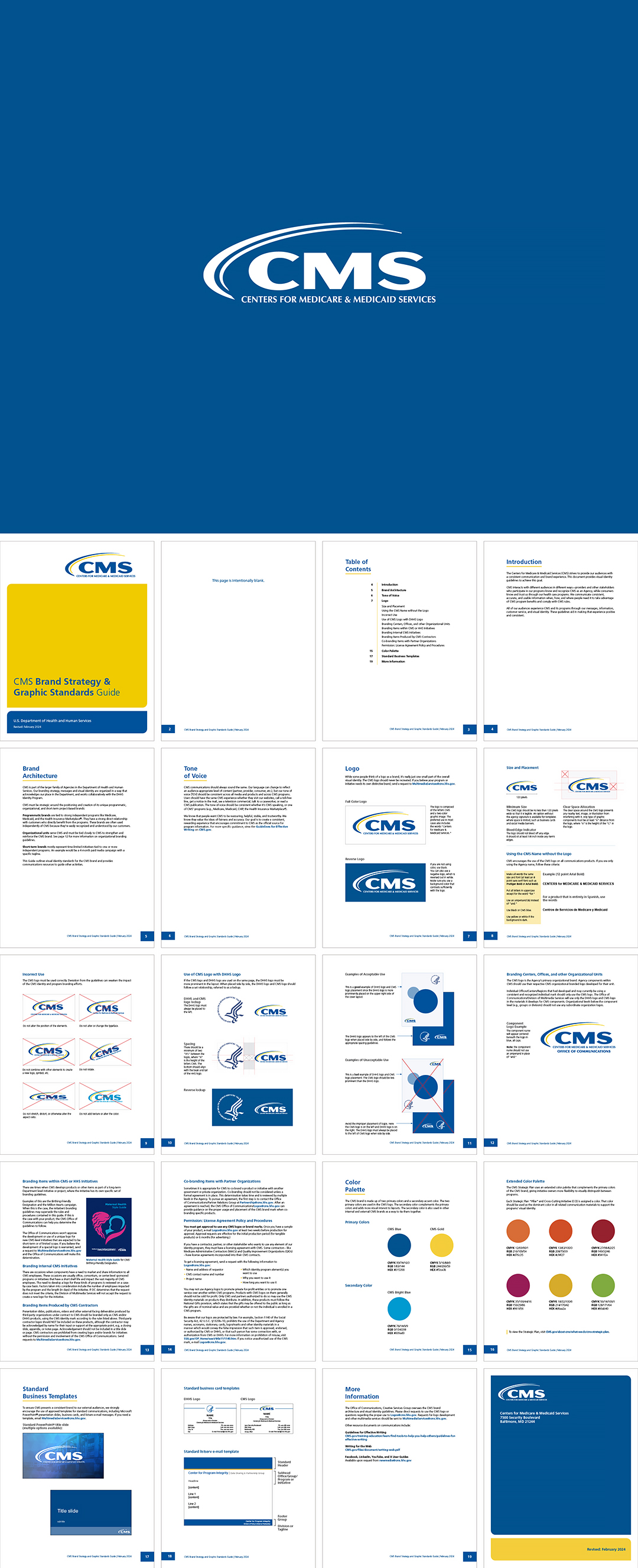 美国CMS医疗保险和医疗补助服务中心logo规范