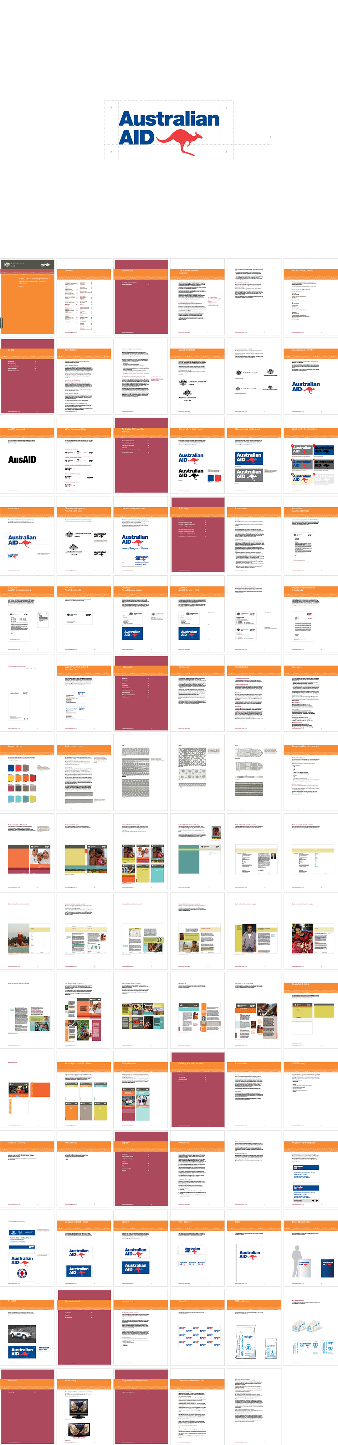 澳大利亚Australian AID国际援助品牌VI手册
