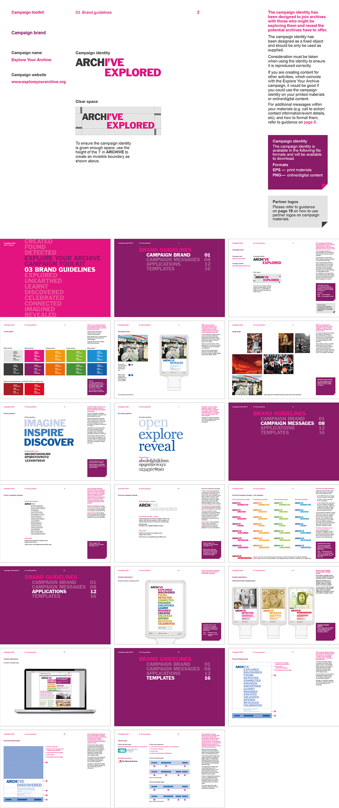 英国Explore Your Archive探索你的档案活动视觉手册