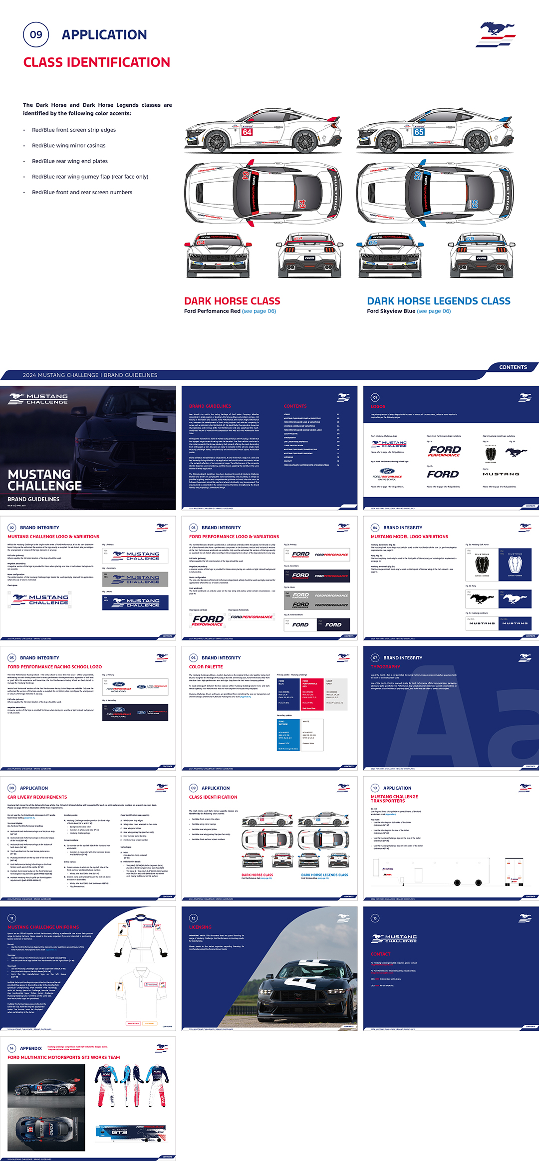 美国Mustang Challeng福特单一品牌赛车系列赛视觉手册