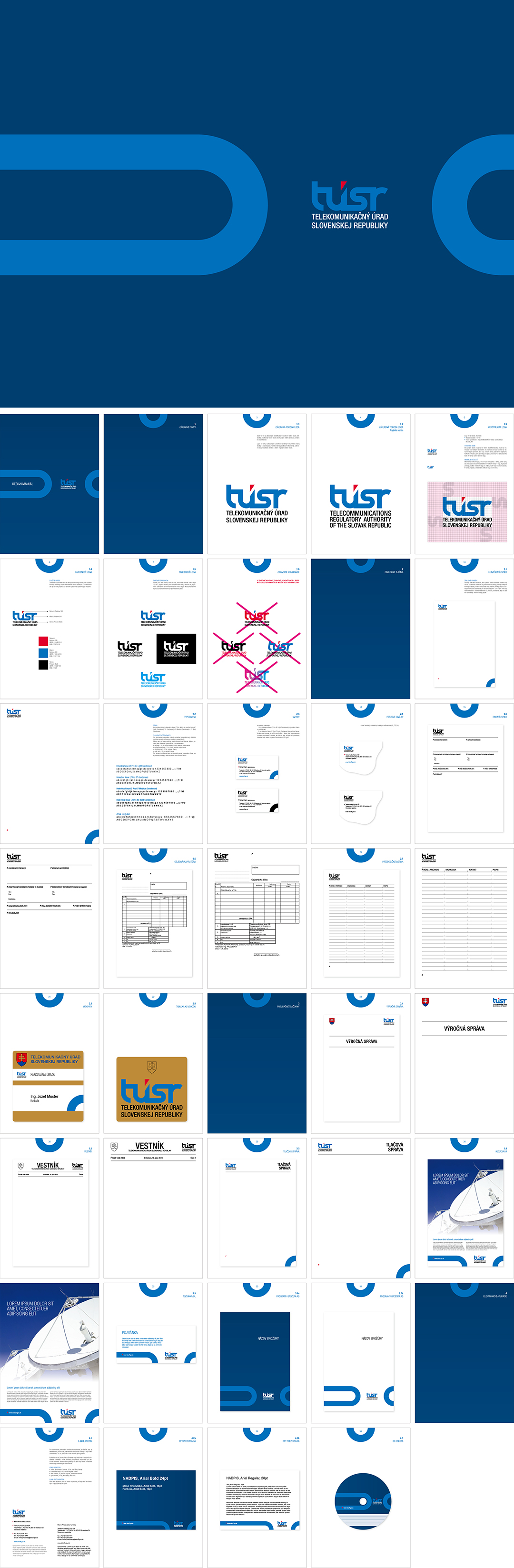 斯洛伐克TÚ SR电信品牌视觉手册