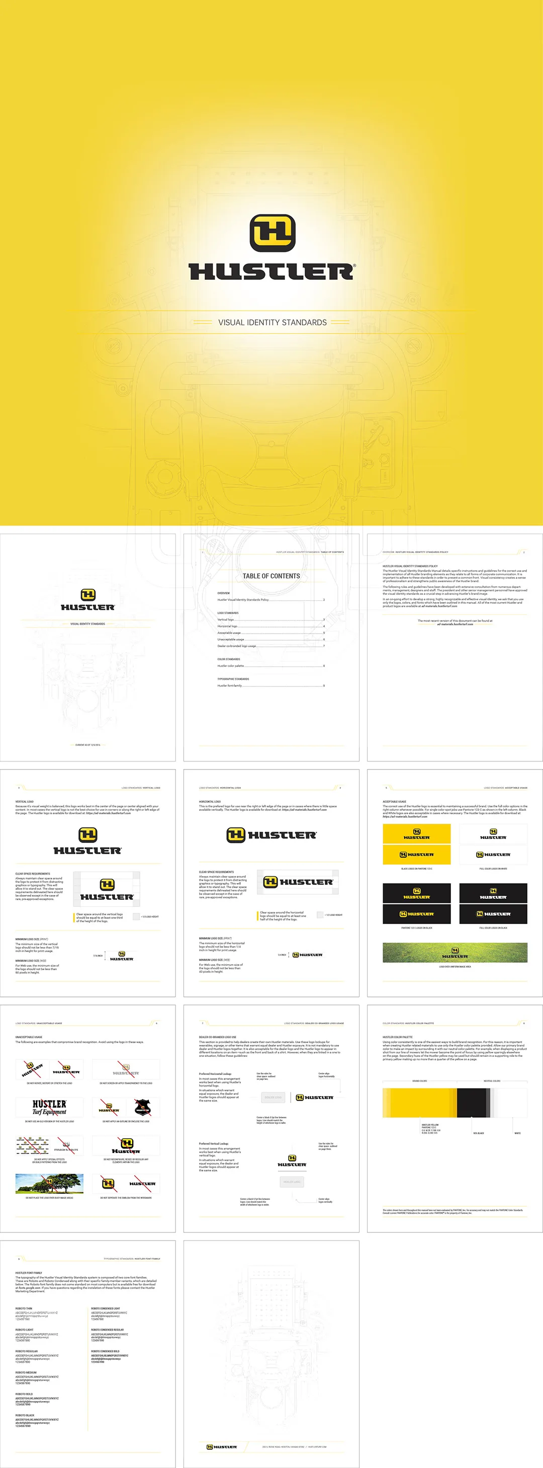 新西兰Hustler割草设备制造商品牌logo规范