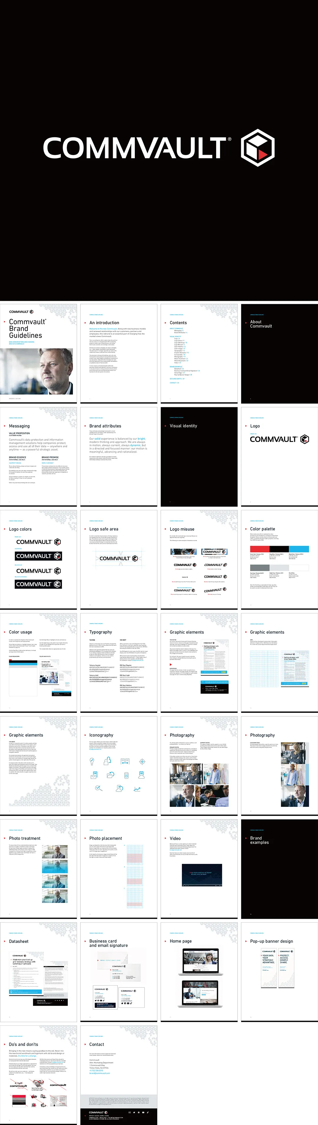 美国Commvault数据管理软件服务提供商视觉手册