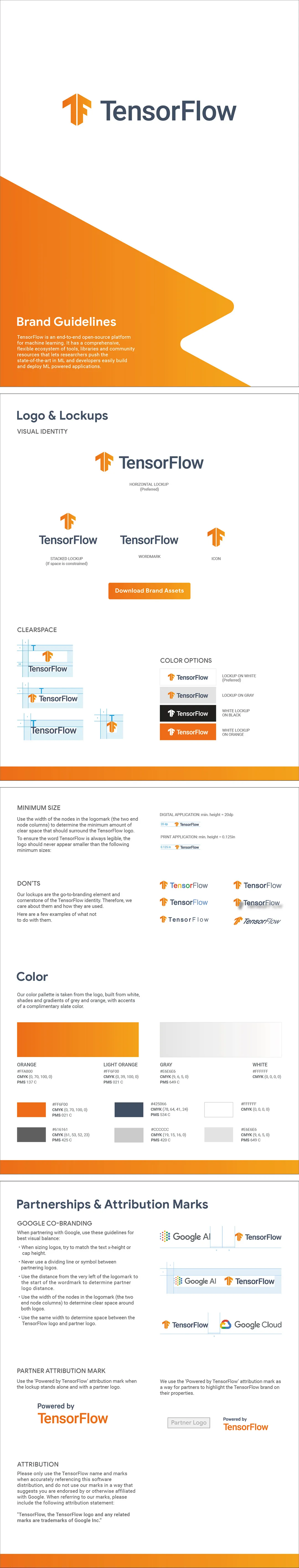 美国TensorFlow开源机器学习框架logo规范