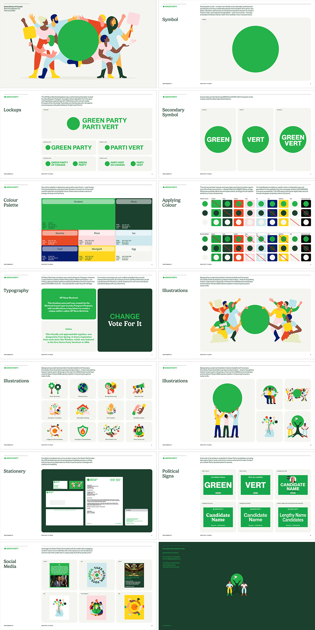 加拿大Green party of Canada联邦政党绿党视觉手册