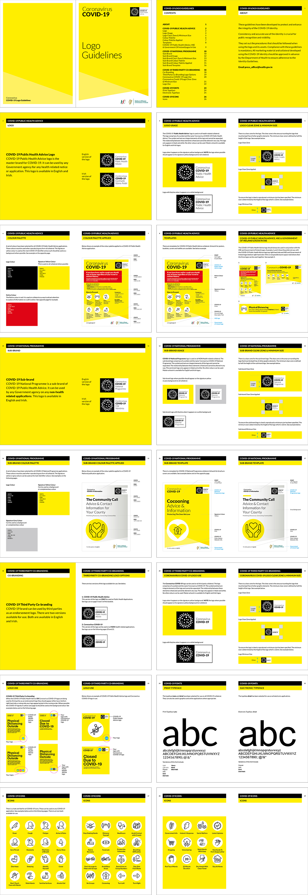 爱尔兰Covid-19 Public Health Advice公共卫生logo规范