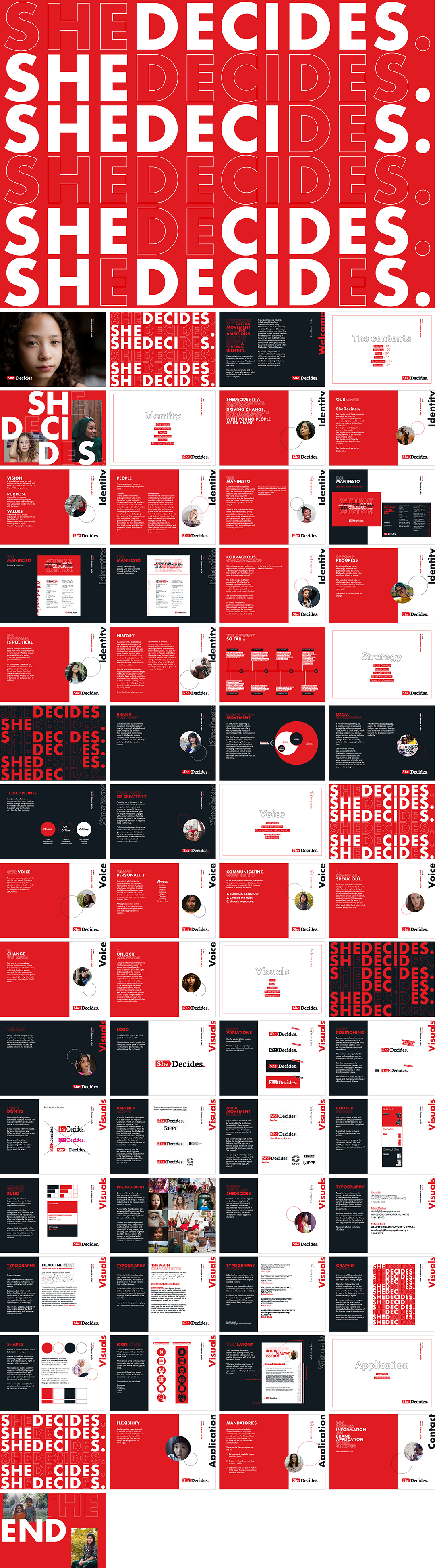 英国She Decides她做主健康公益组织视觉手册