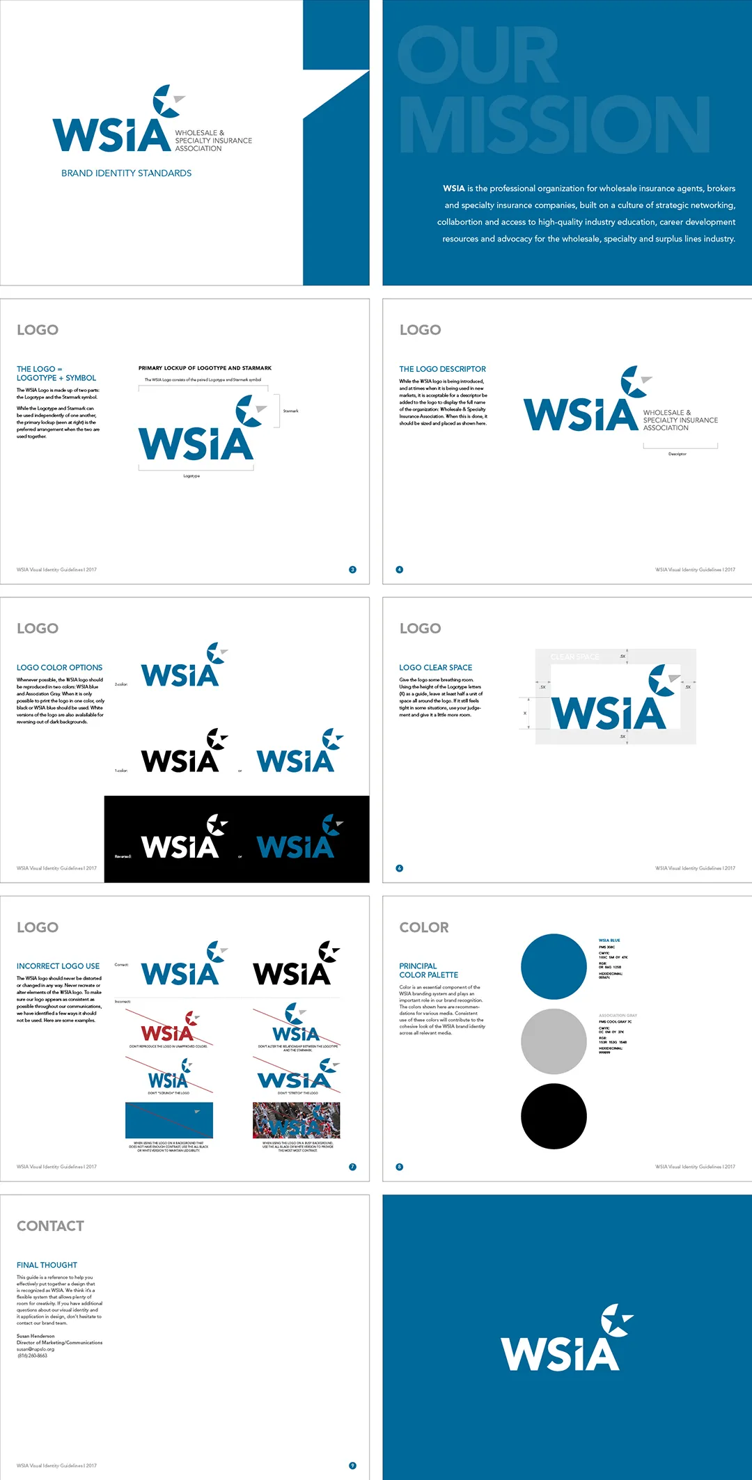 美国WSIA保险品牌logo规范