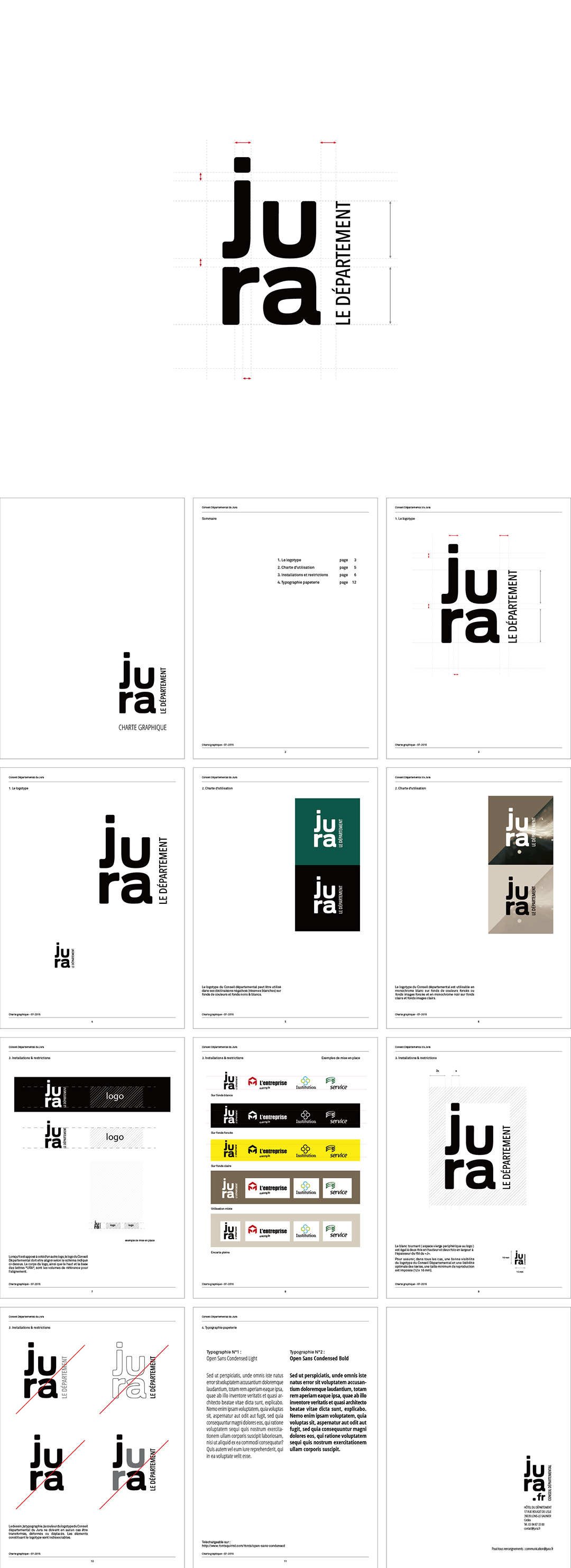 法国Jura汝拉地区品牌logo规范