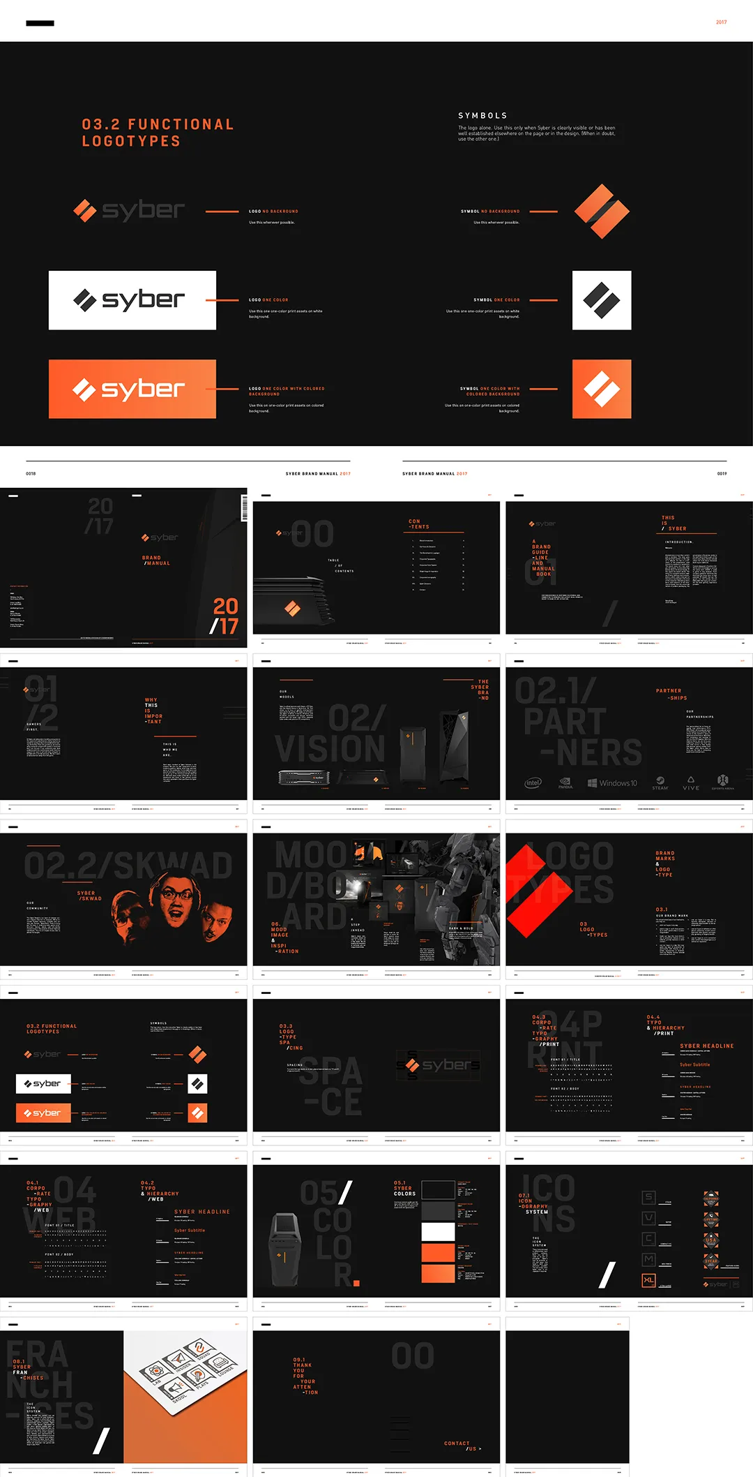 美国Syber游戏电脑品牌视觉规范