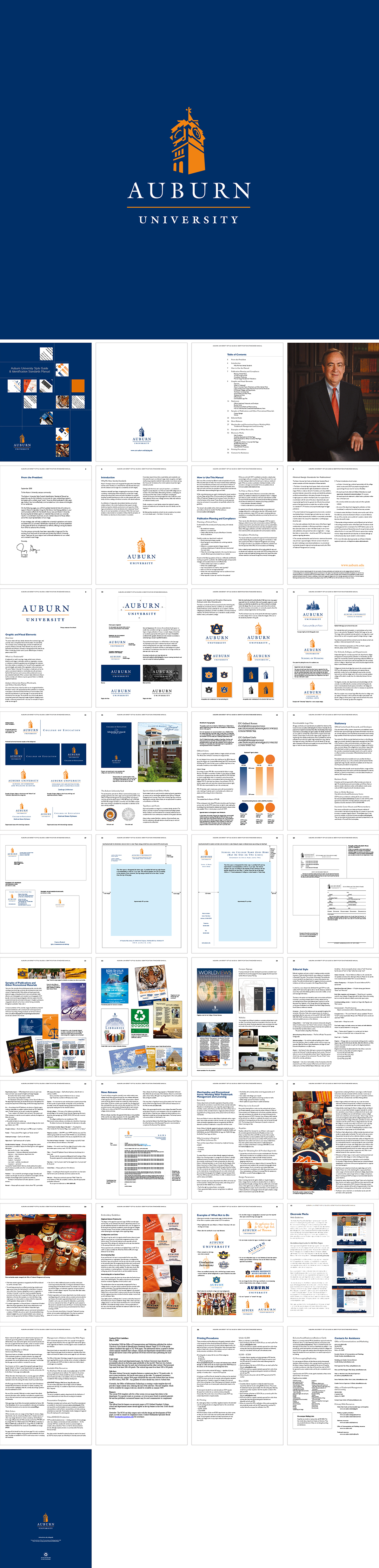 美国Auburn University奥本大学VI手册