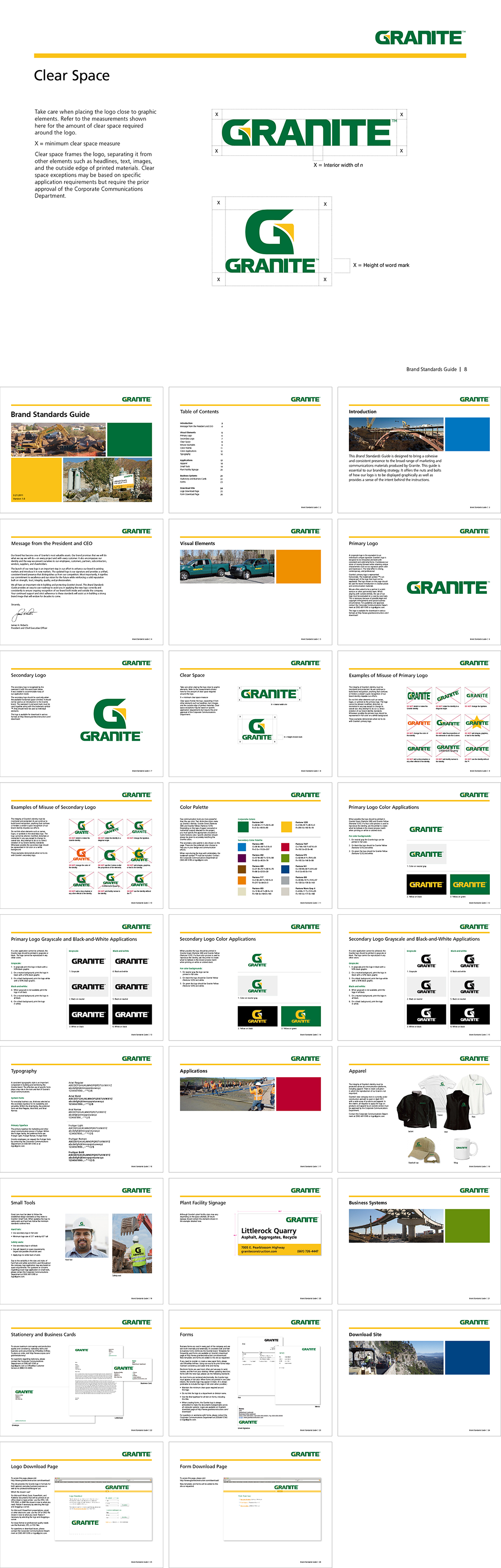 美国GRANITE建筑公司VI手册