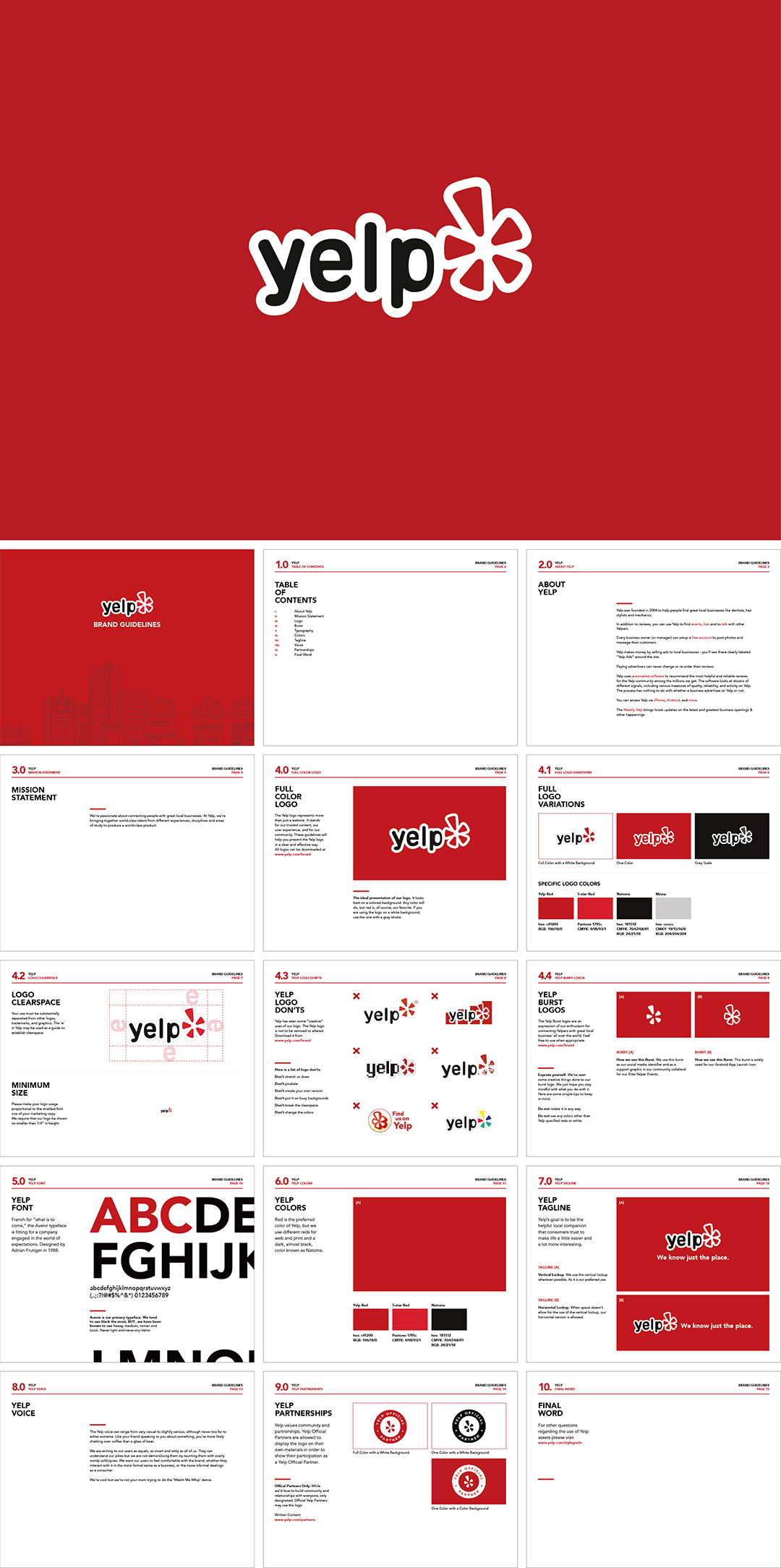 美国yelp商户点评网站logo规范