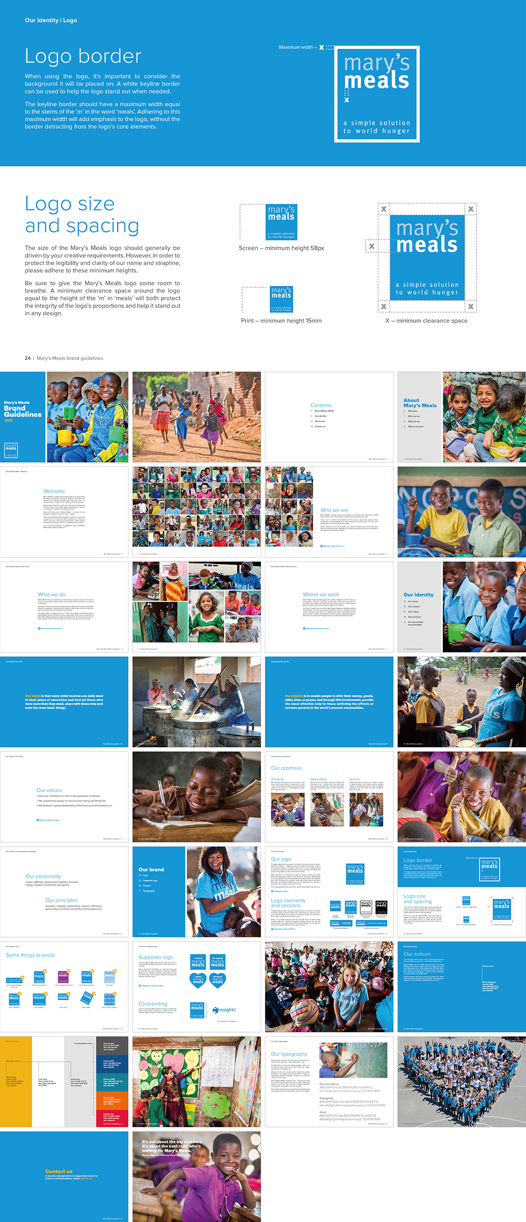 英国Mary’s Meals国际慈善组织视觉手册