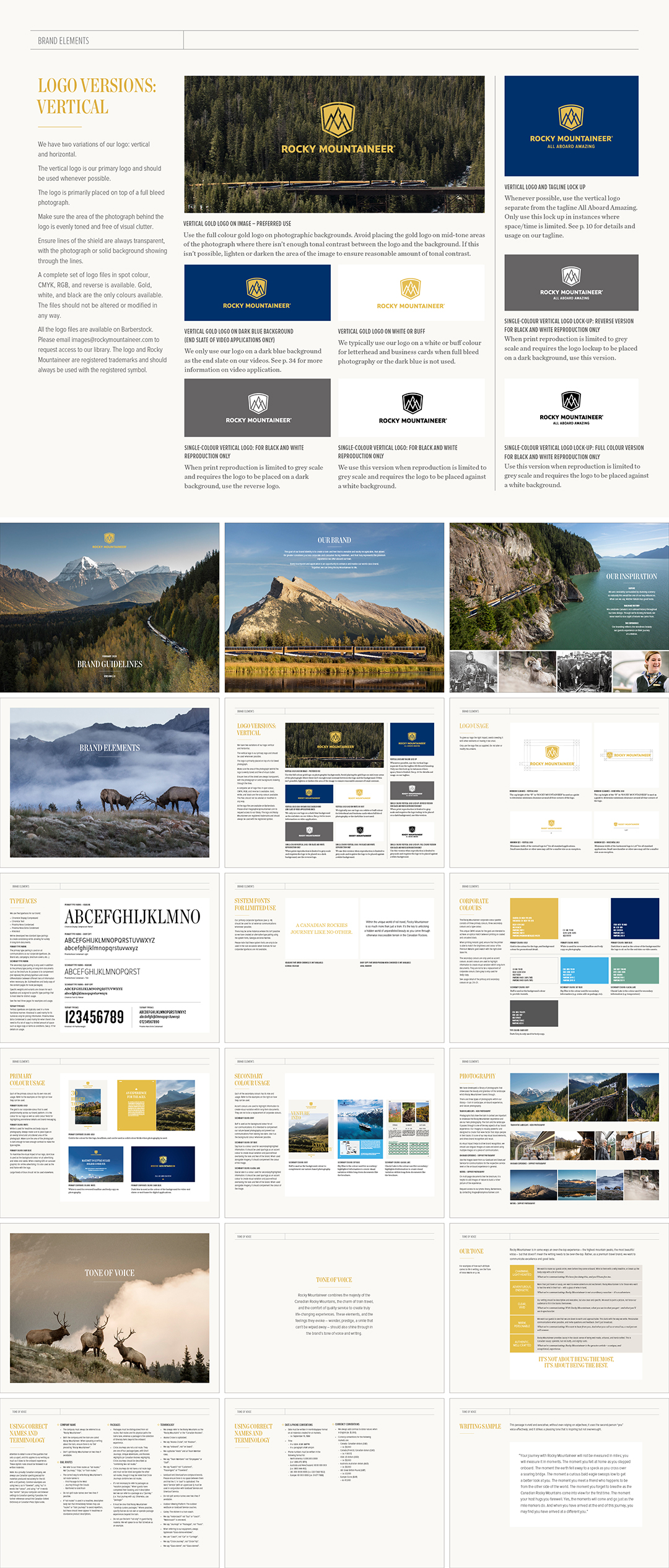 加拿大Rocky Mountaineer落基山之光奢华观景列车视觉手册