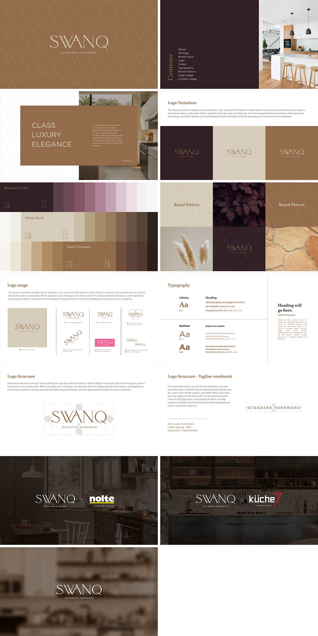 印度Swanq高端家具家电奢侈品logo视觉规范