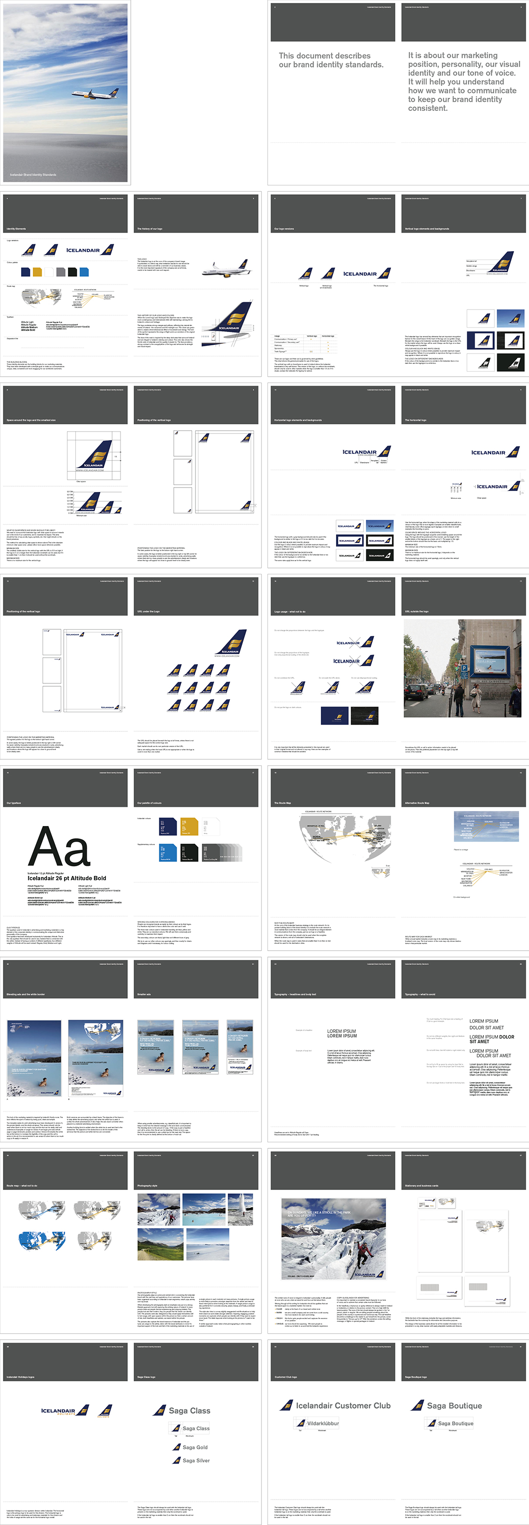 冰岛Icelandair国家航空公司logo规范