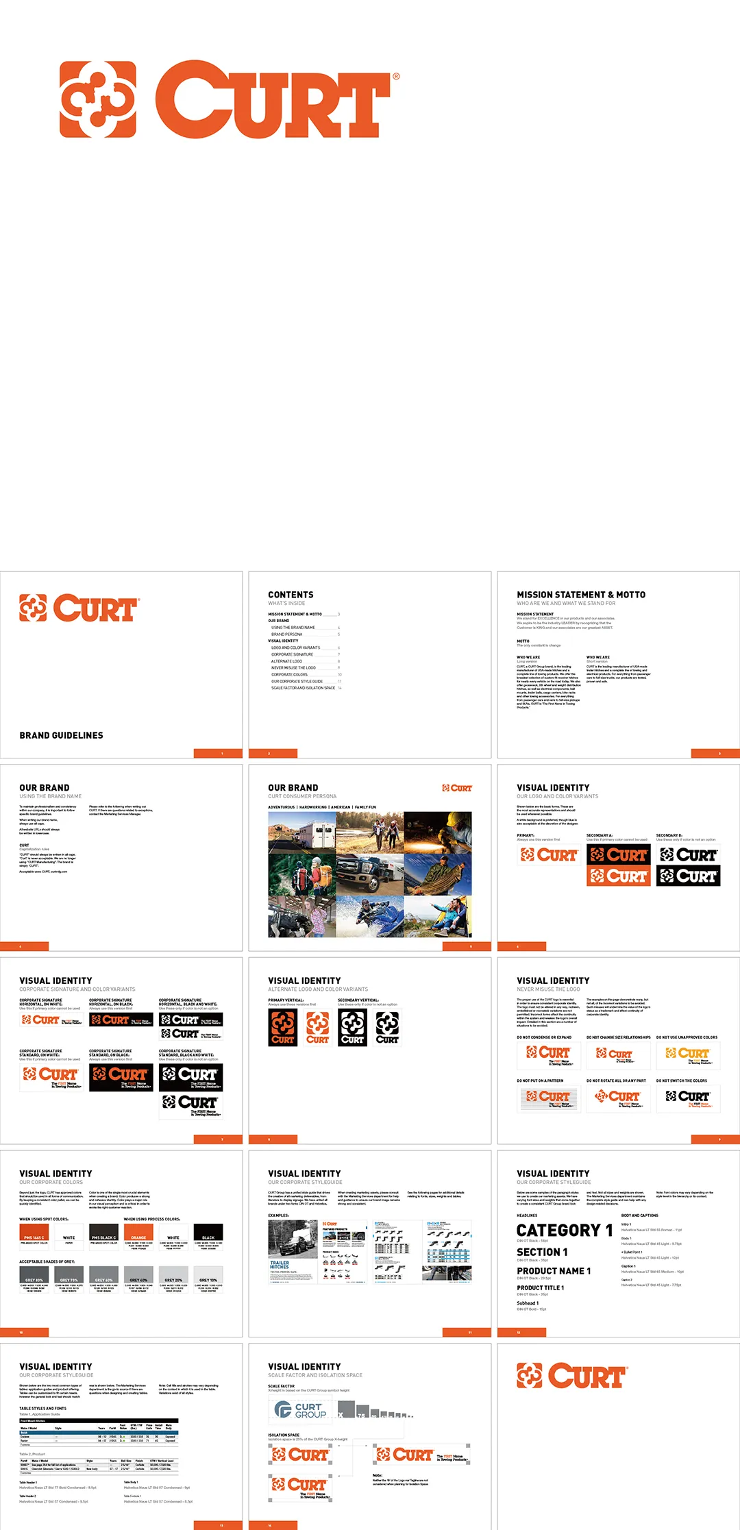 美国Curt拖车挂钩配件公司logo规范