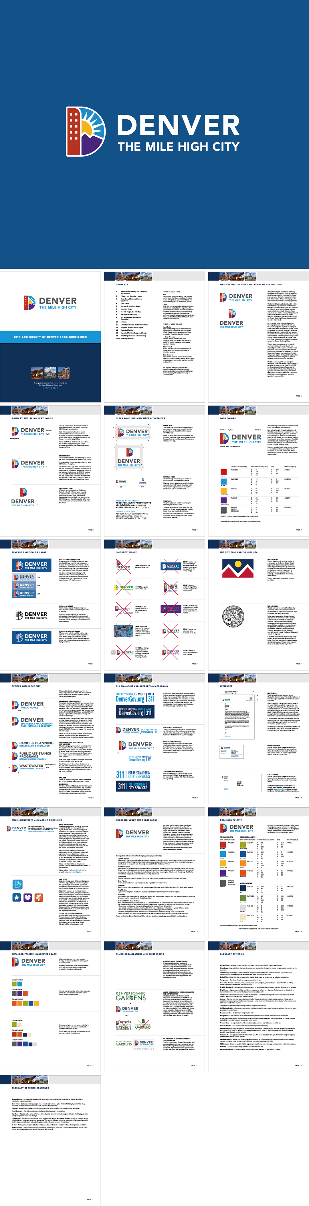 美国Denver丹佛城市形象基础规范