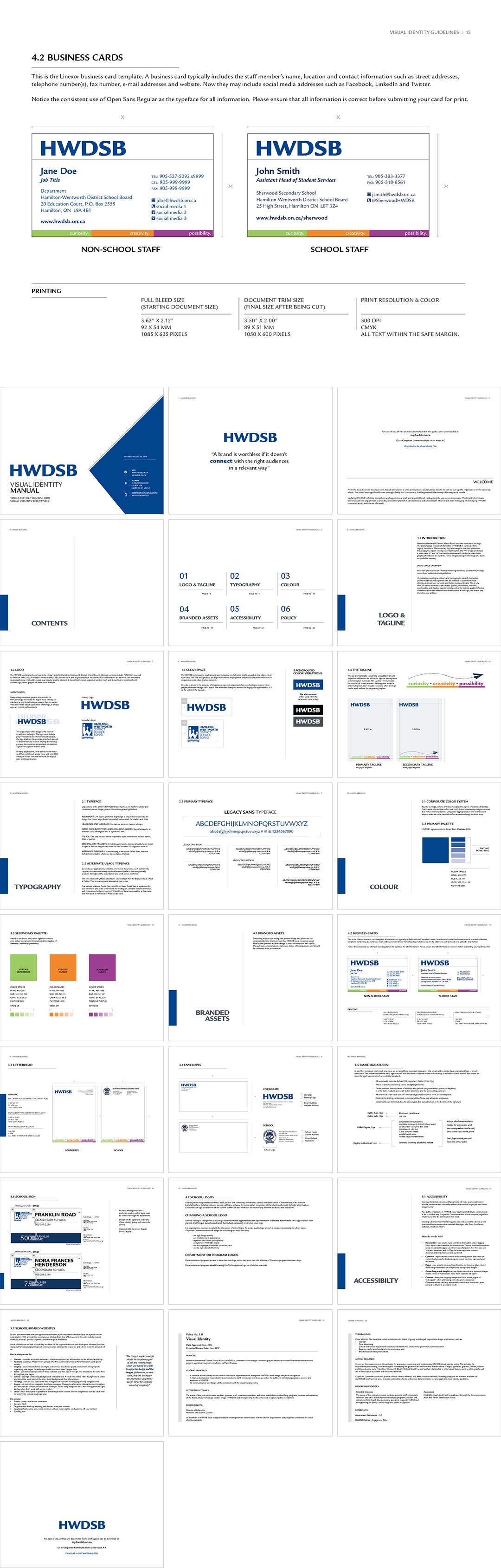 加拿大HWDSB汉密尔顿-温特沃斯区教育局VI手册