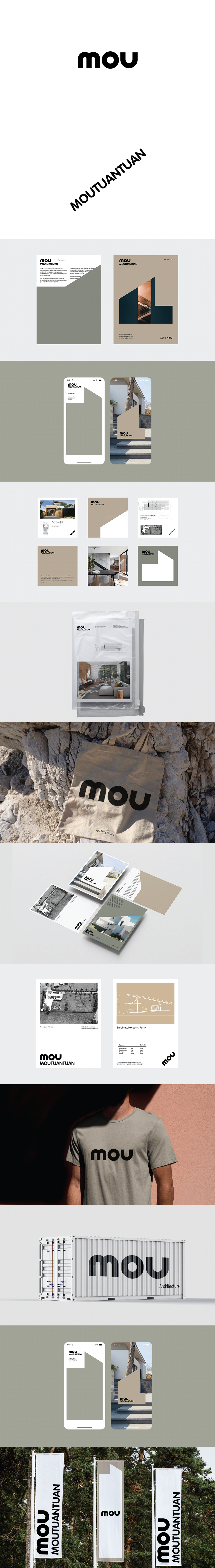 简约设计感品牌logo提案PS样机