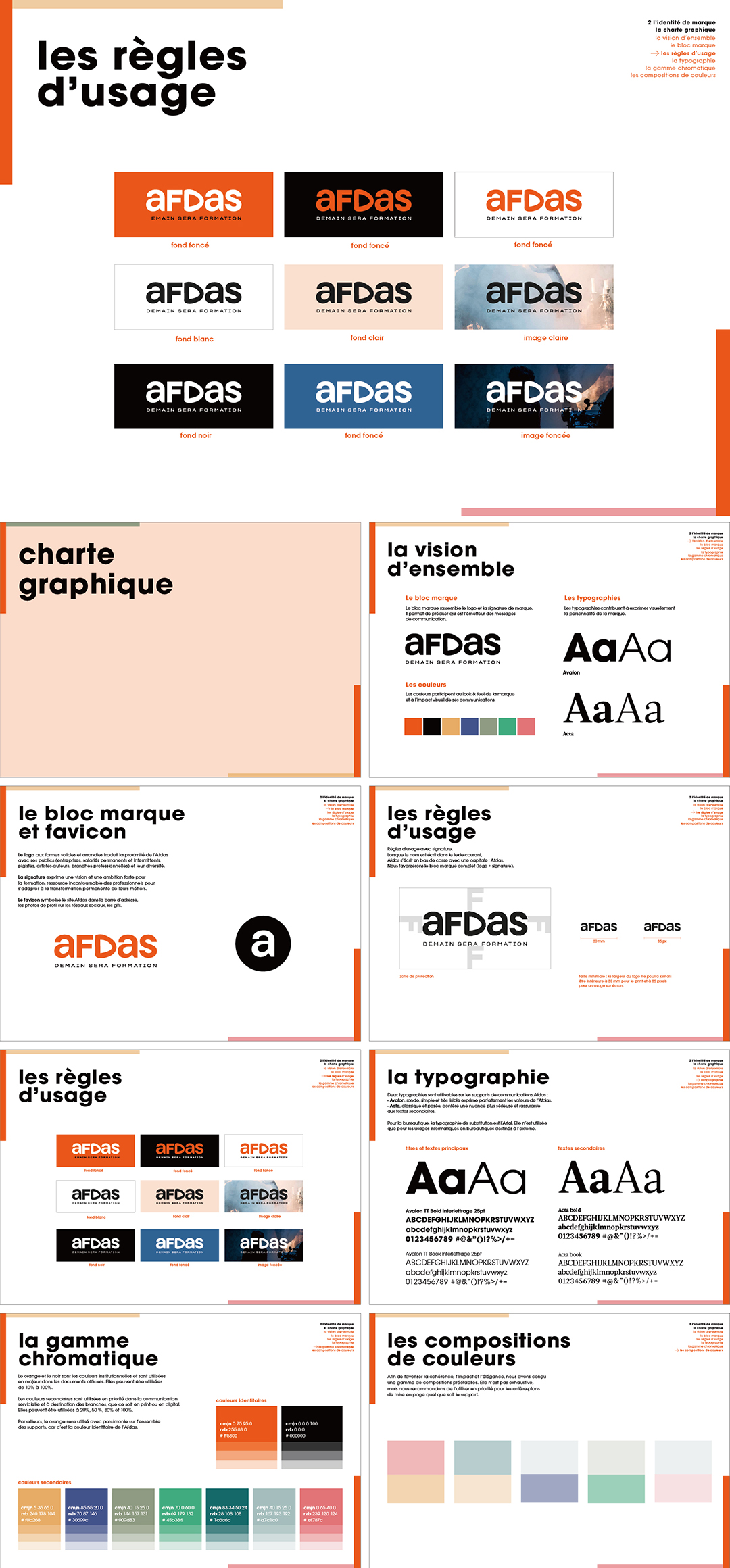 法国Afdas文化艺术职业培训logo规范