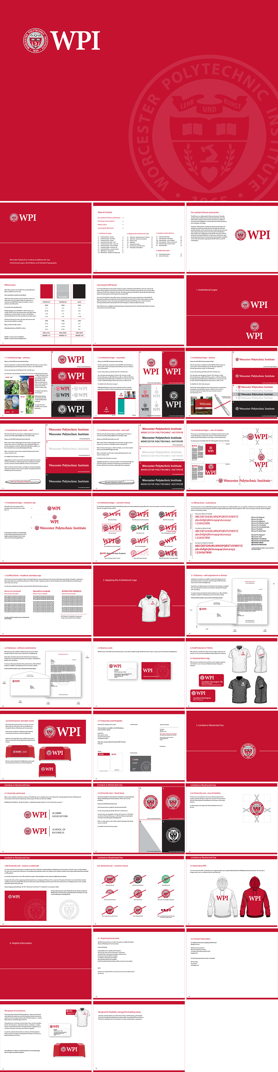 美国WPI伍斯特理工学院视觉手册