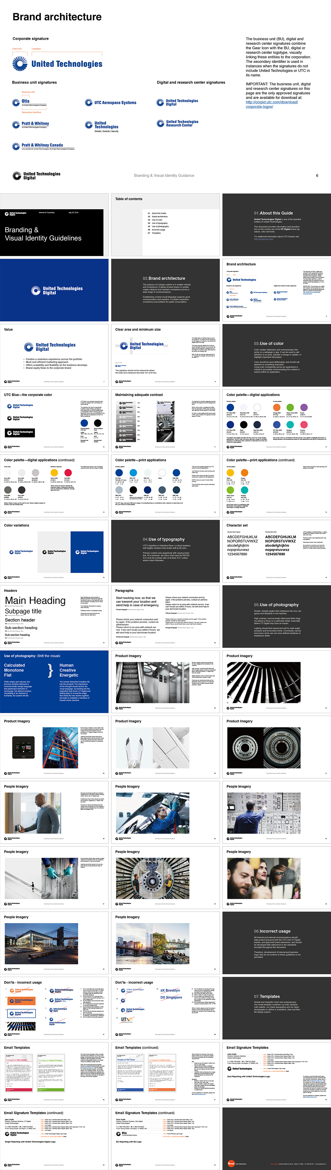 美国United Technologies Digital联合技术数字品牌视觉规范