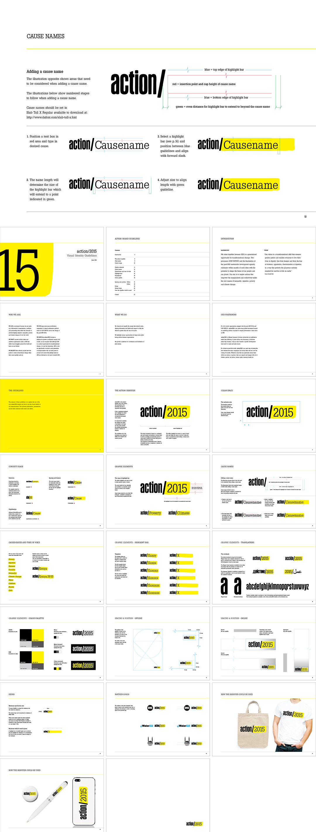 国际Action2015公益活动VI手册