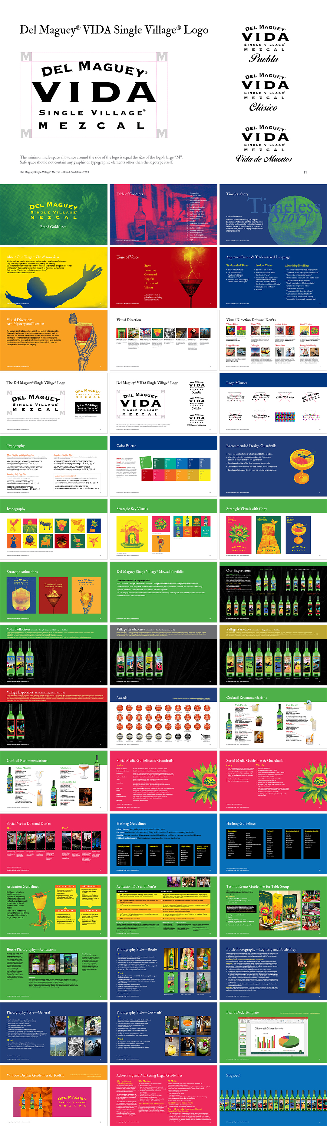 美国Del Maguey Single Village Mezcal墨西哥龙舌兰酒品牌VI手册