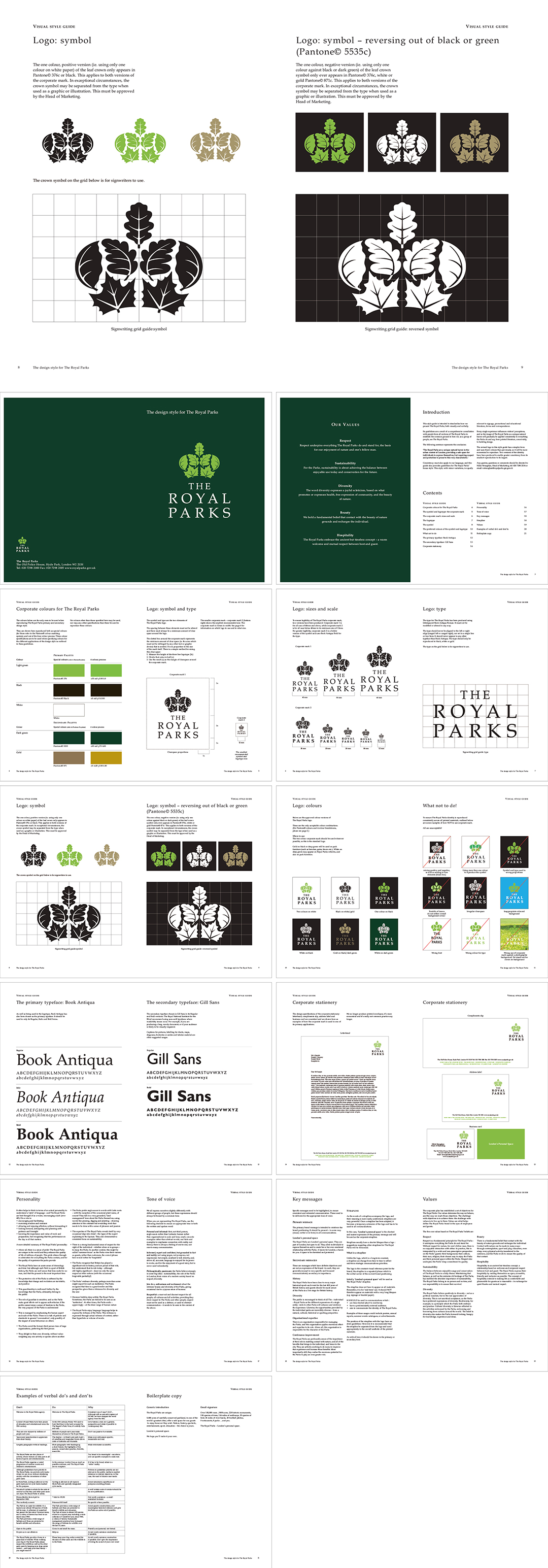 英国The Royal Parks皇家公园logo规范