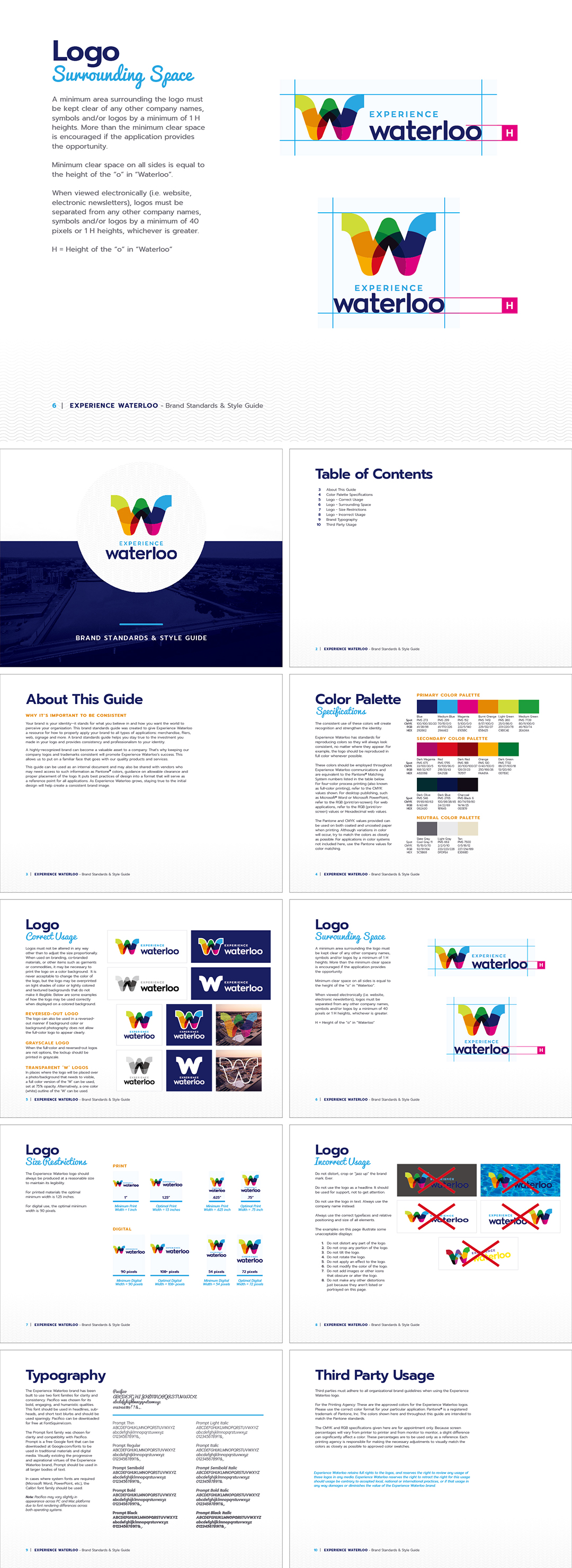 美国Waterloo滑铁卢城市logo规范