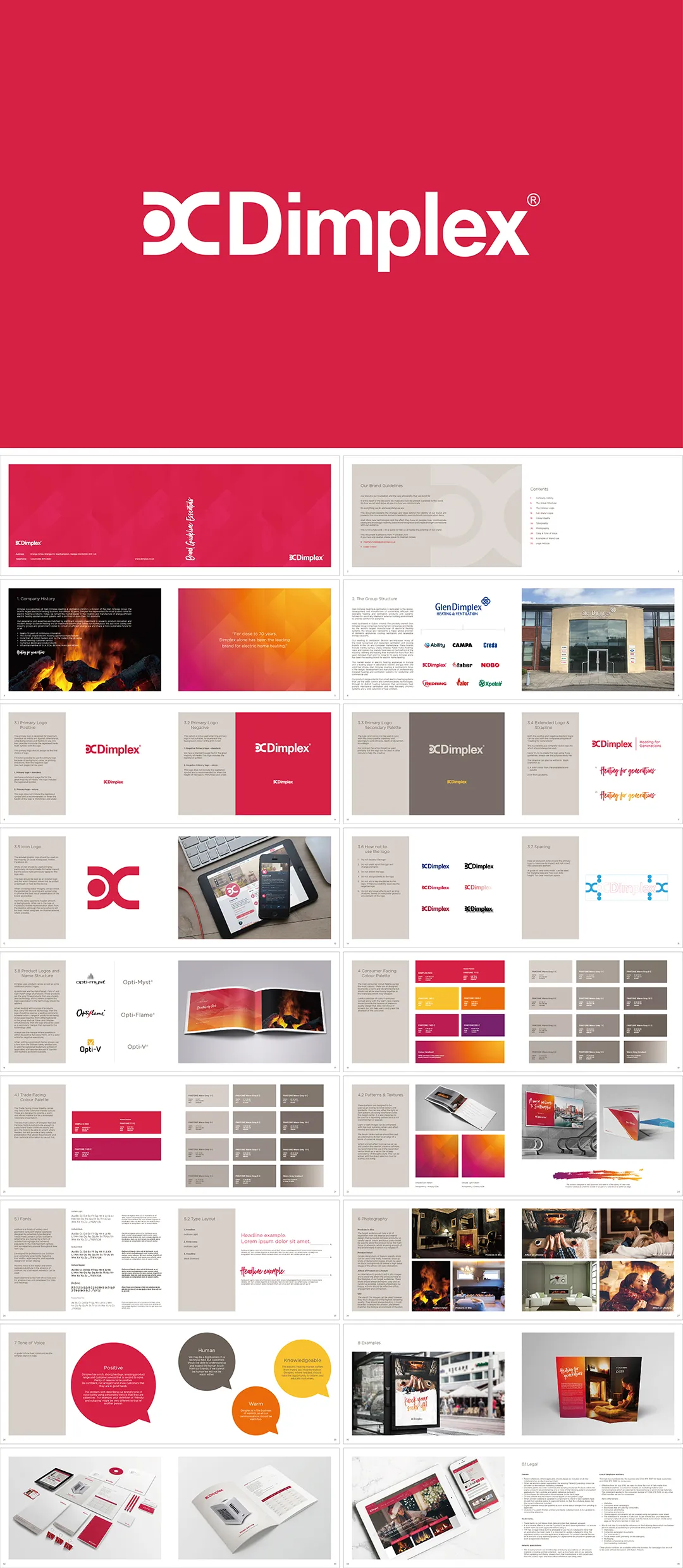 爱尔兰Dimplex壁炉电暖器制造商视觉手册