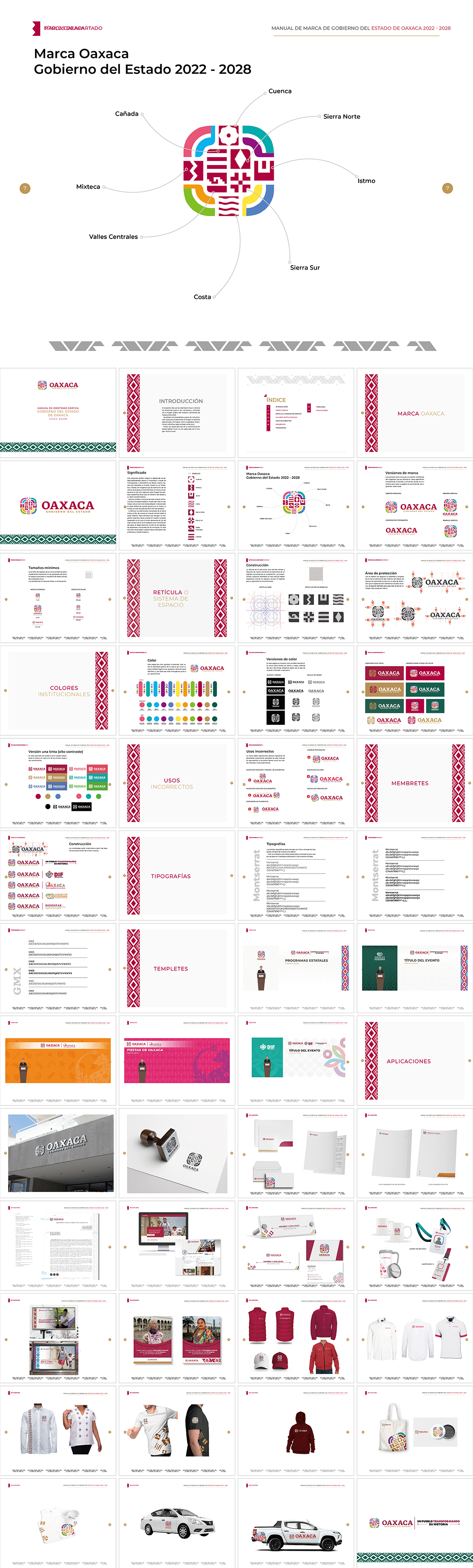 墨西哥Estado de Oaxaca瓦哈卡州城市VI手册