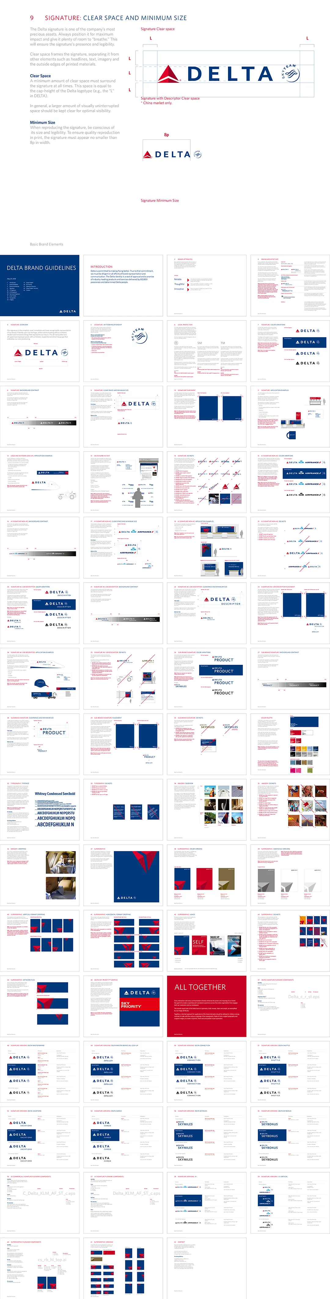 美国Delta Airlines达美航空VI手册