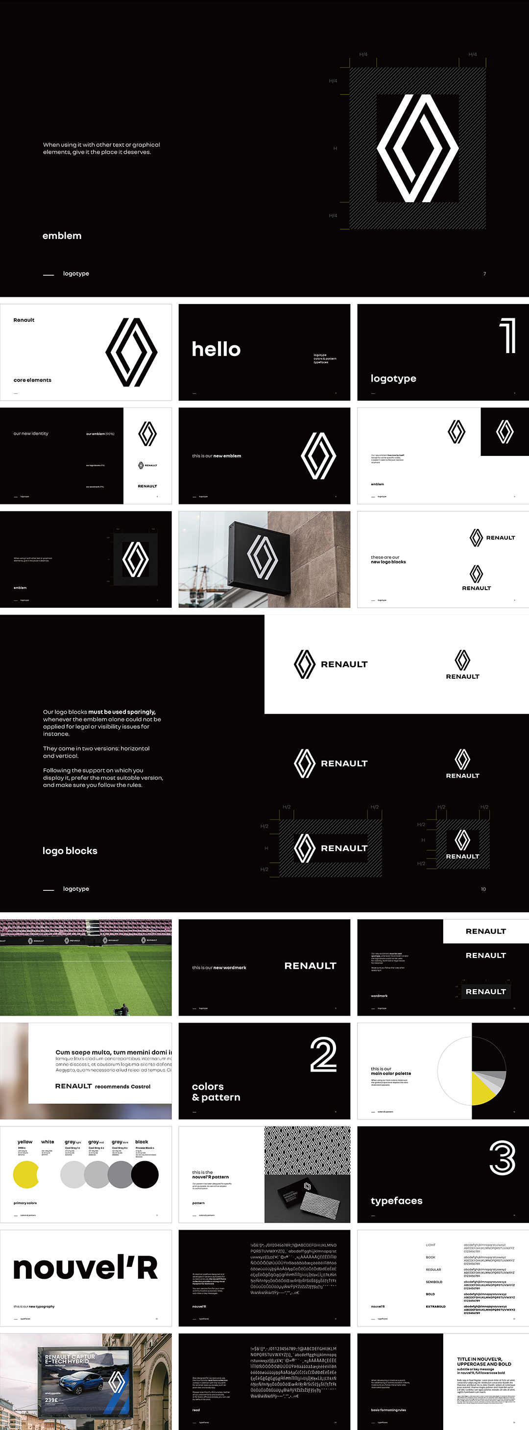 法国Renault雷诺汽车新品牌logo规范