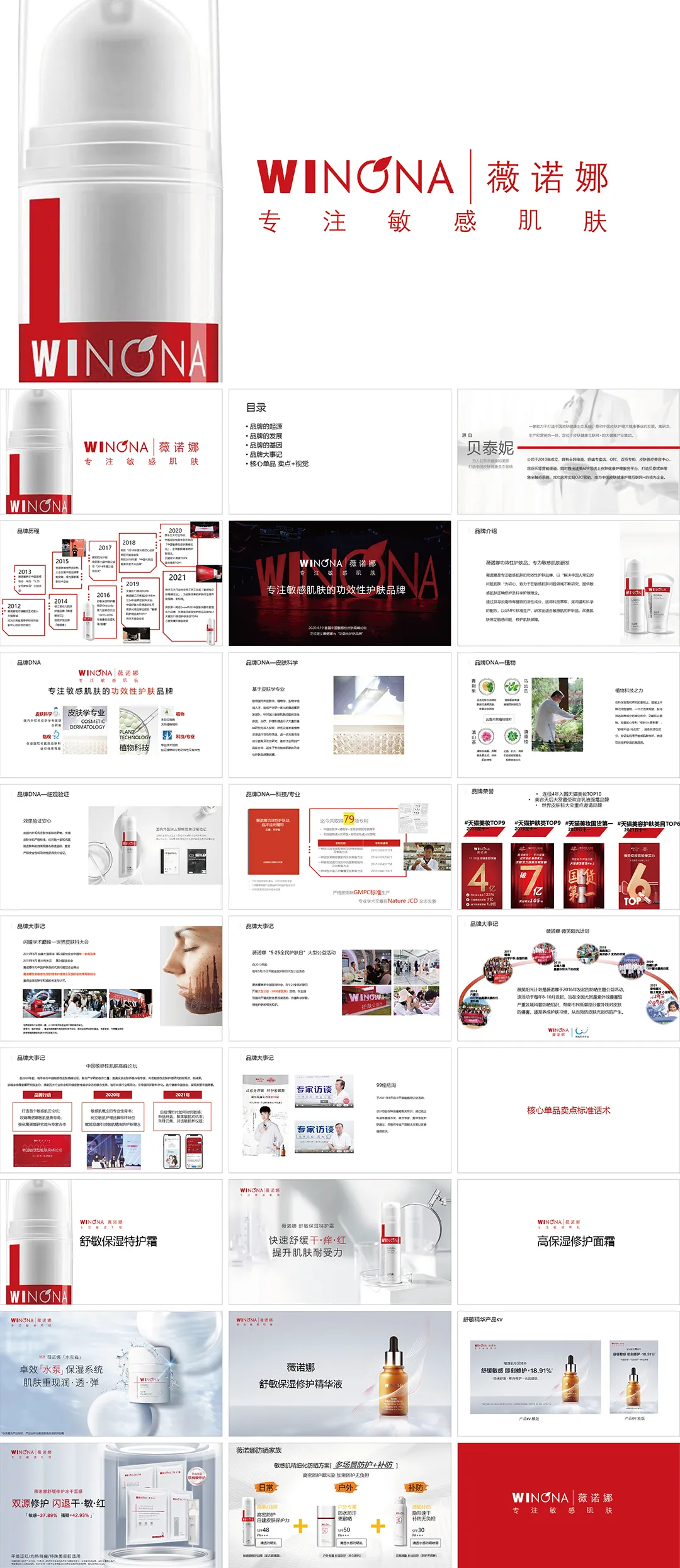 薇诺娜个护品牌手册