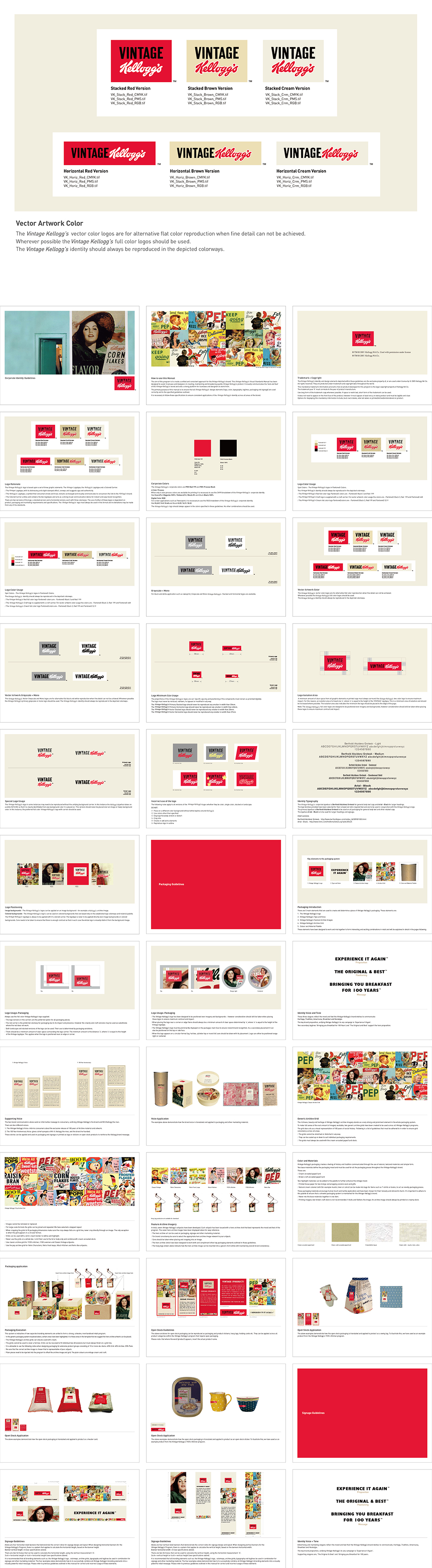 美国Vintage Kellogs家乐氏品牌视觉手册
