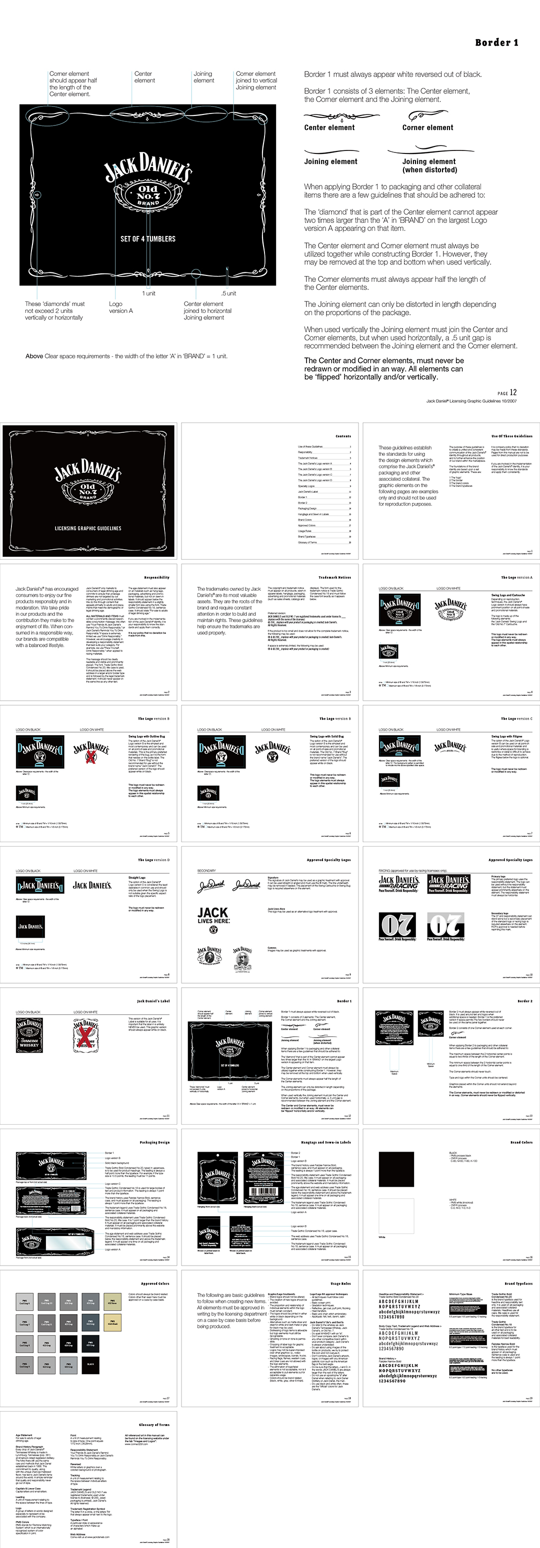 美国Jack Daniel’s杰克·丹尼威士忌品牌視覺規範