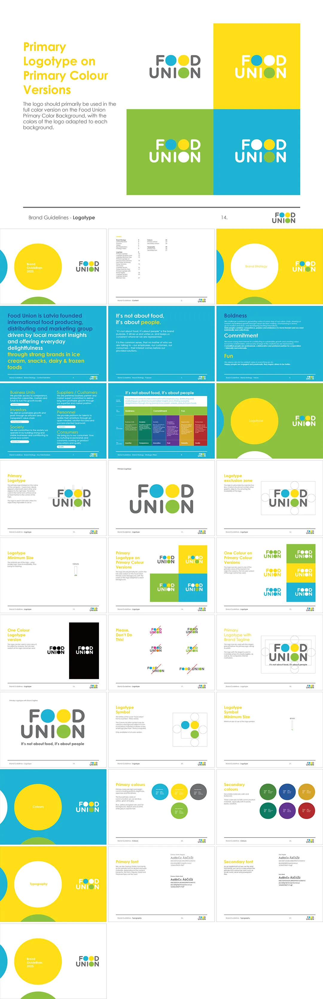 拉脱维亚Food Union乳制品生产商品牌logo規範