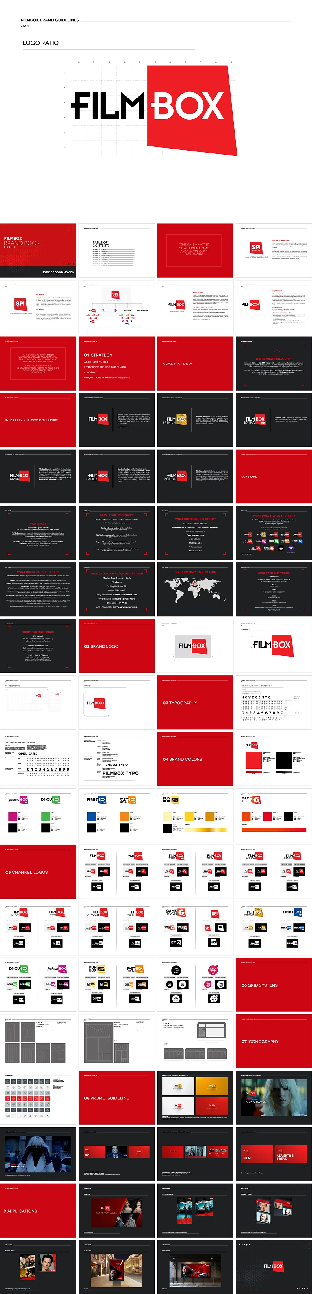 英国FilmBox流媒体平台VI手册