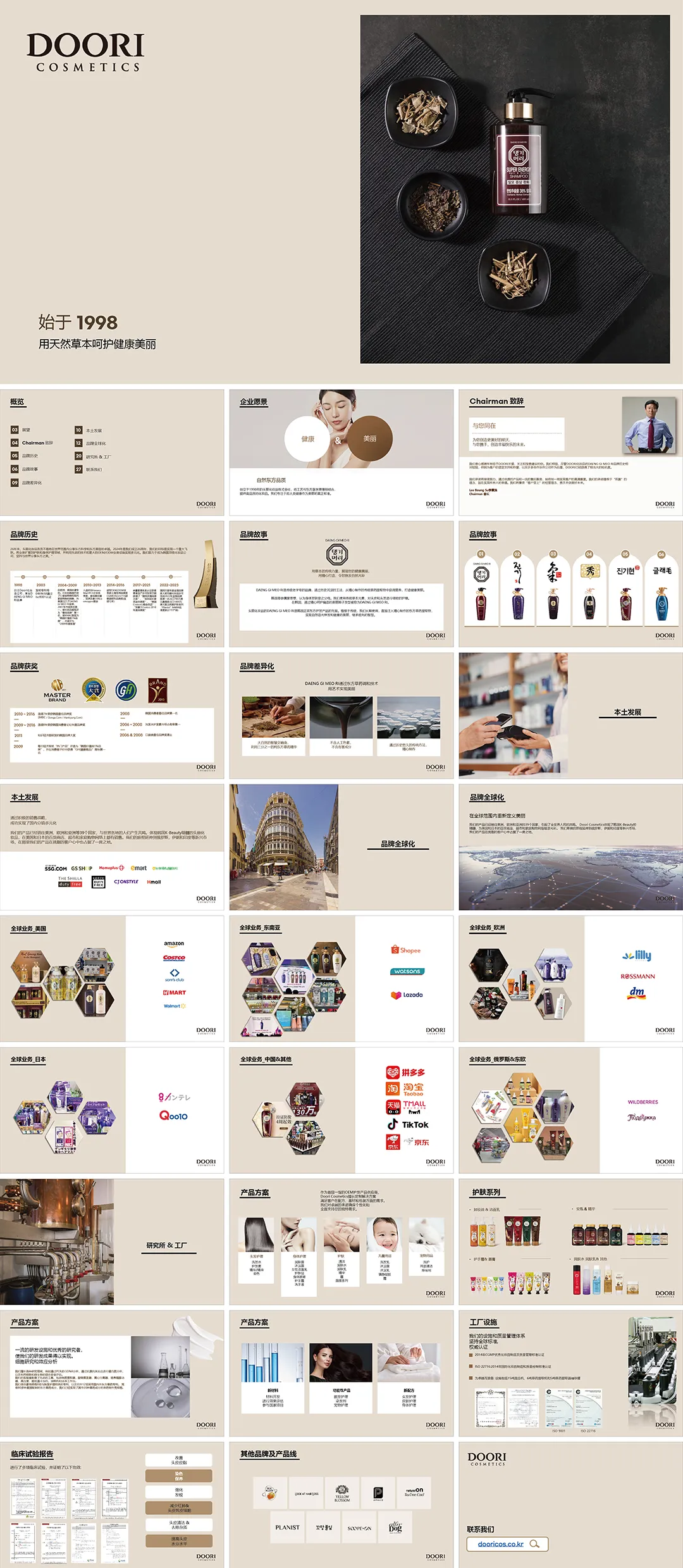 DOORI化妆品品牌手册