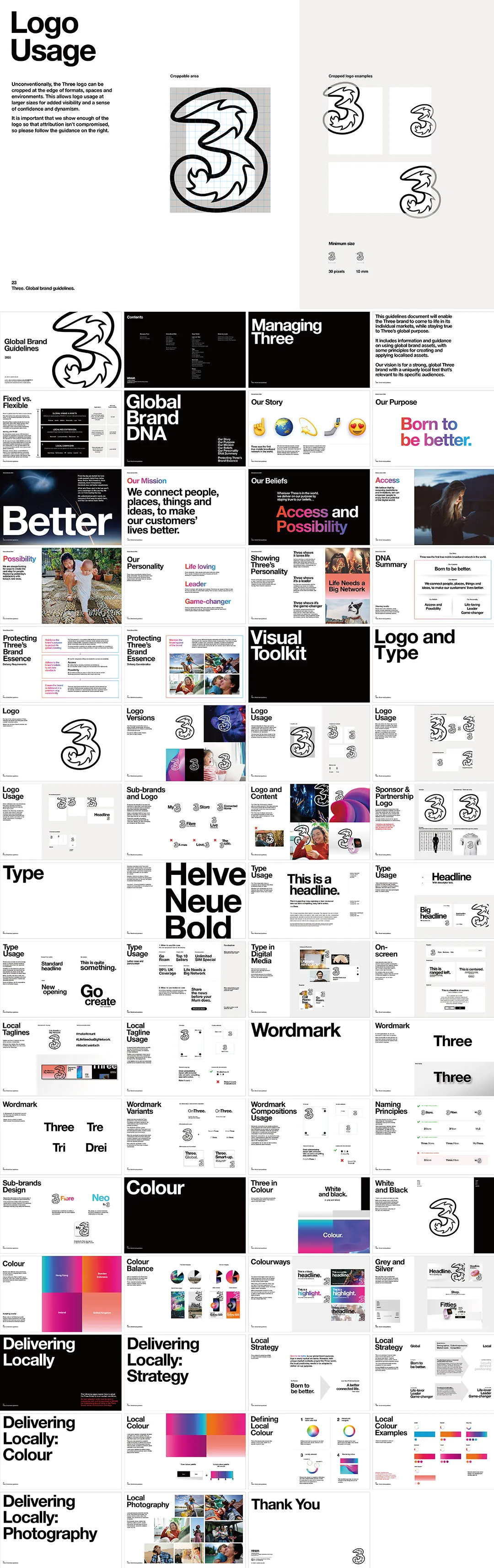 香港Three 3品牌VI手册