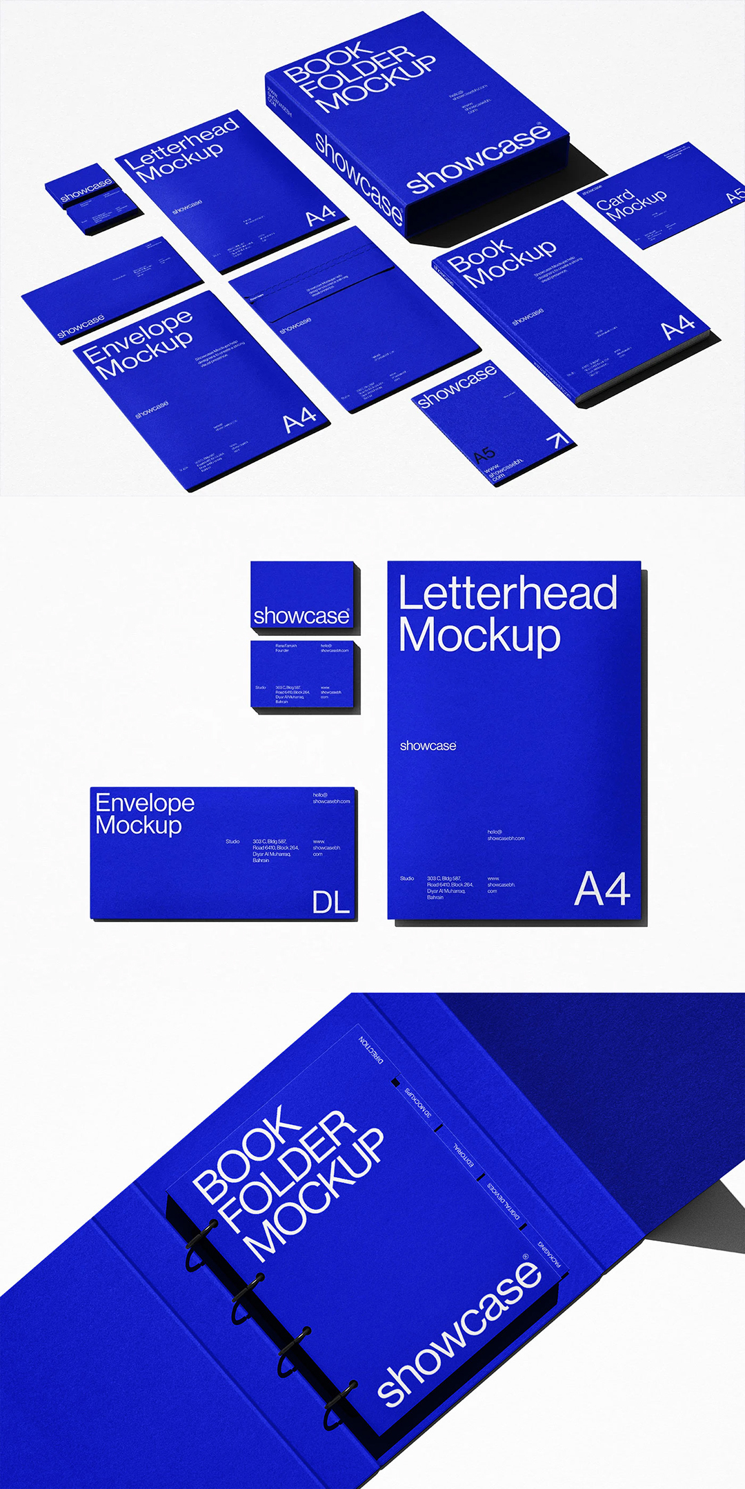 品牌VI档案袋名片信封PS样机