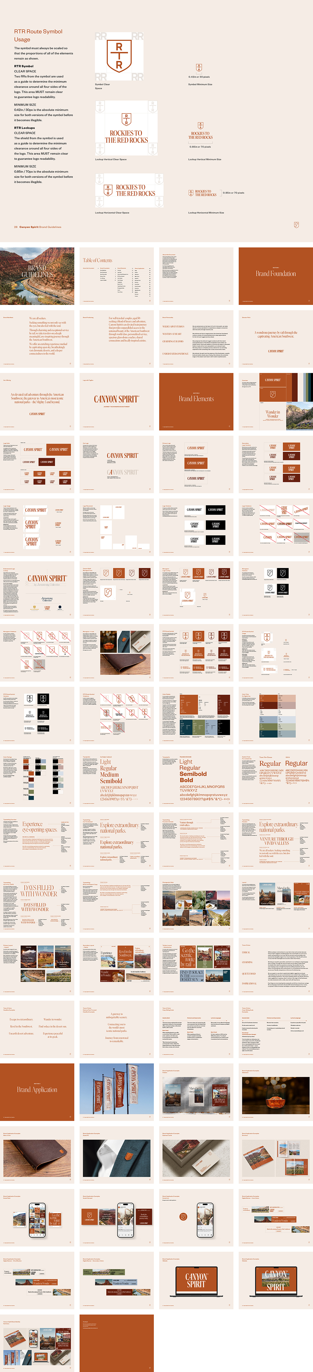 美国Canyon Spirit观光旅游项目VI手册