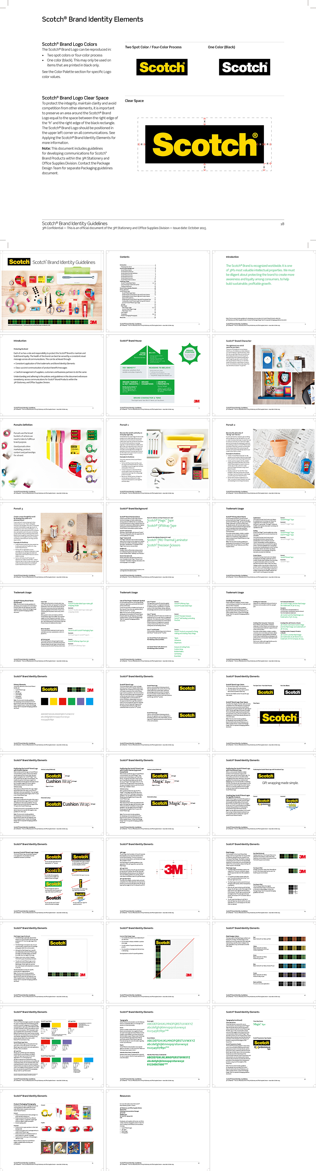 3M旗下Scotch办公用品品牌视觉规范